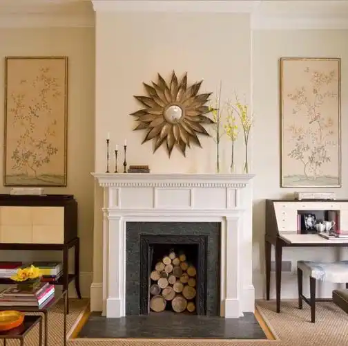 壁炉的设计客厅装修风格 壁炉装修效果图 电视背景墙