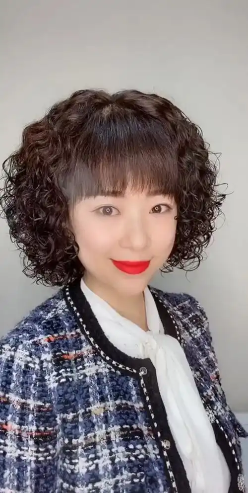 精品时尚假发#时尚妈妈卷烫发气质提升神器!