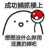 成功捕捉楼上,想想没什么卵用,还是扔掉吧_卵用_扔掉_捕捉表情