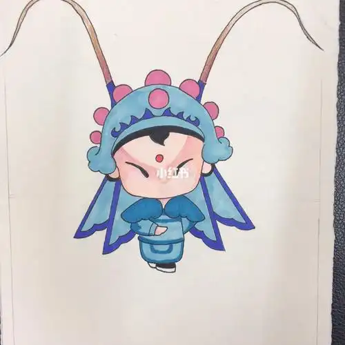 戏曲人物的创作_戏曲_简笔画_画个简笔画_文化_绘画