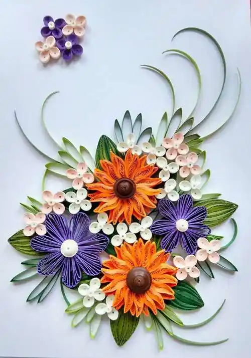 衍纸作品繁花似锦