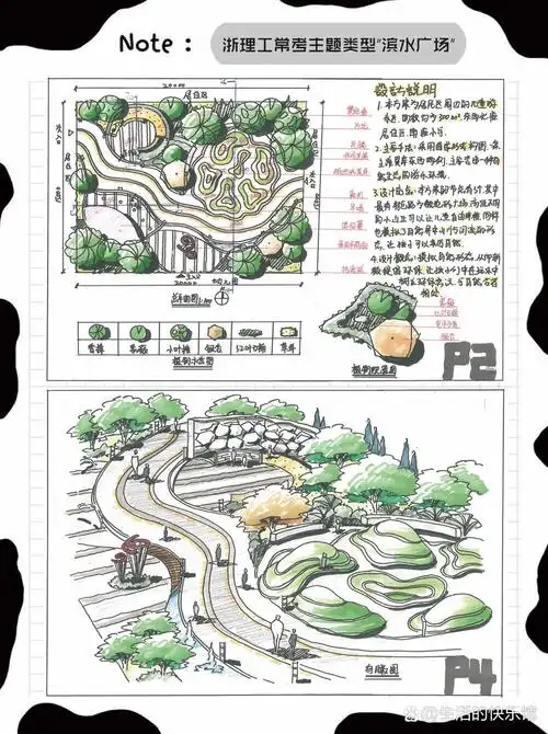 景观快题分享|滨水景观设计💡