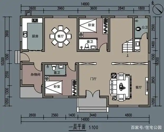农村自建房15米宽,10米深有什么好设计?
