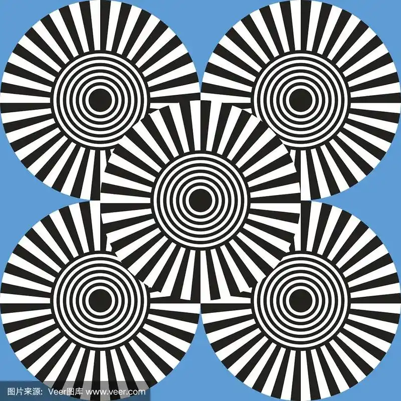 视错觉圆形图案