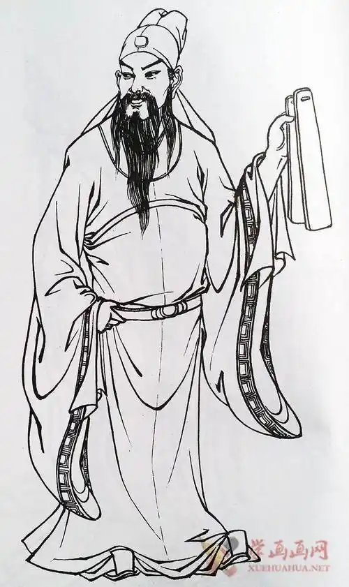 八仙过海白描图片_铁拐李简介(高清图片)