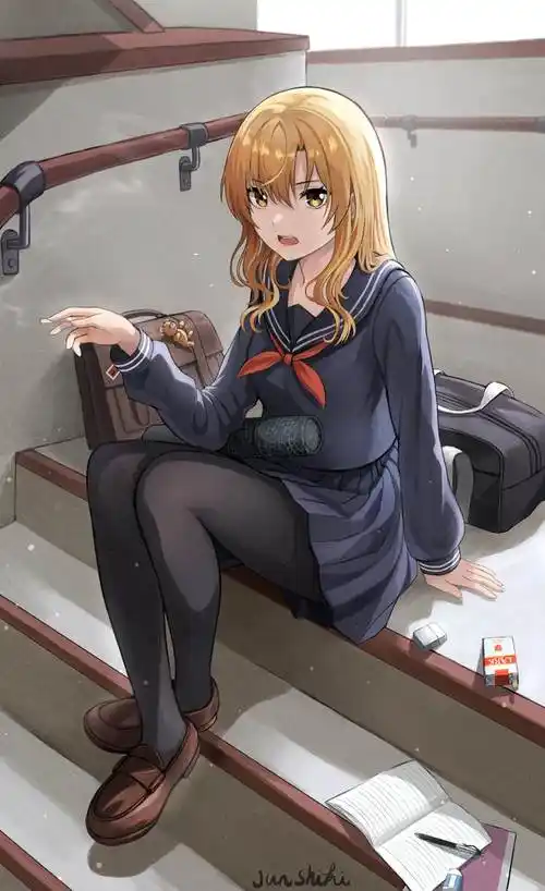 踊り场junshiki的楼梯风景插画图片