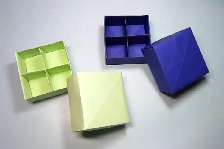 化妆盒折纸简单