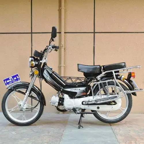 国4电喷嘉陵发动机48cc助力轻便代步两轮燃油复古蓝牌弯梁摩托车