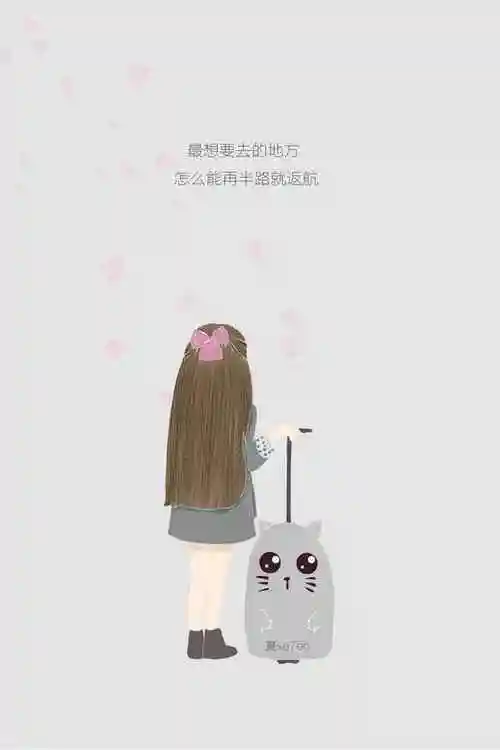唯美手绘女孩iphone壁纸下载