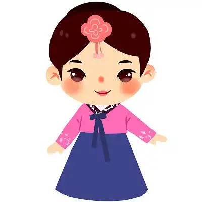 朝鲜族民族服饰q版卡通人物少数民族服装png素材卡通少数民族人数