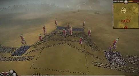 古代战场上的排兵布阵