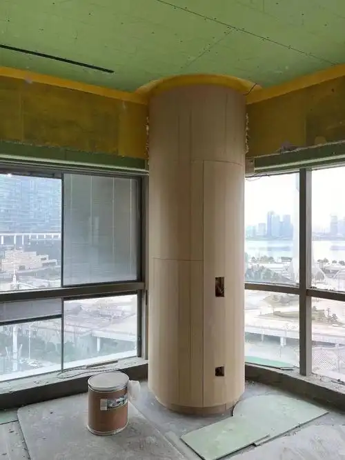 大平层装修有柱子这样饰面好看大气又有档次