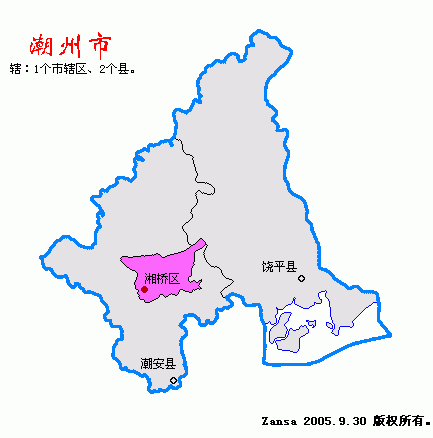 潮州市分区示意图_广东地图_高清版_下载-政区地图 - 余姚天气网