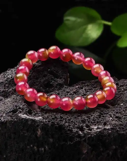 旺运聚财冰种西瓜石手串(附证书)