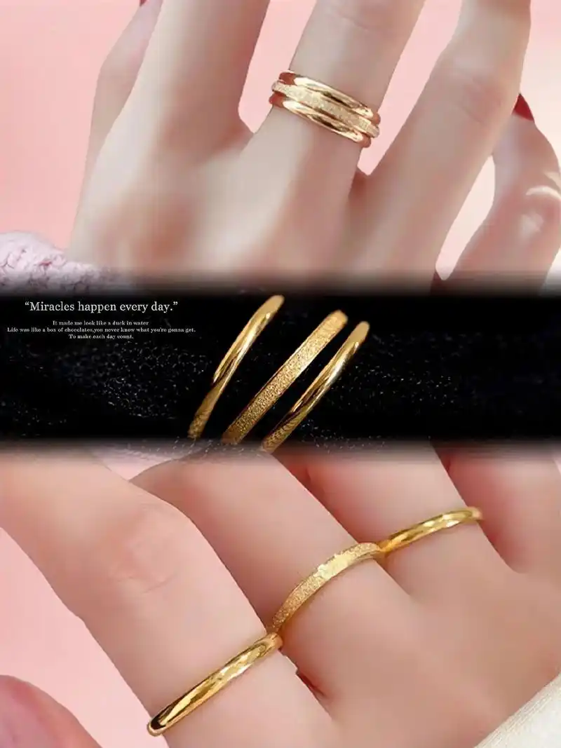 简单大方的素圈戒指来啦!