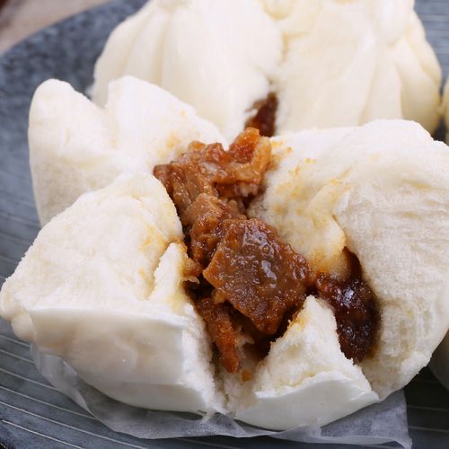 十里馋叉烧包   蜜汁开口叉烧包420g/12个鲜肉包早餐包子茶点下午茶广
