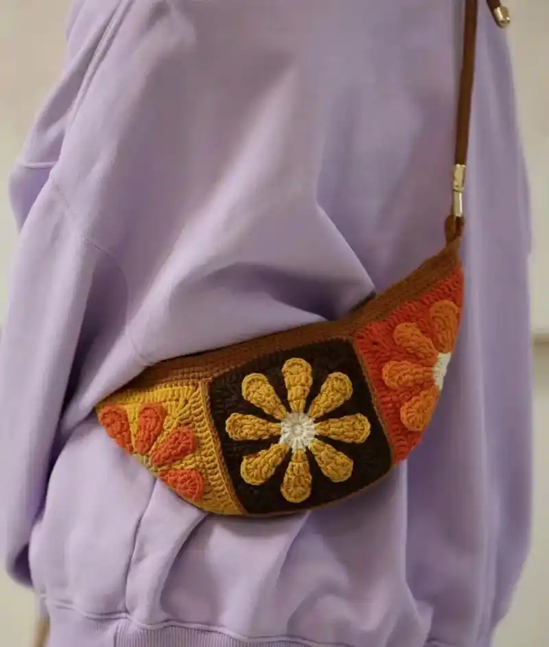 斜挎包图解.#爱生活爱编织 #钩针图解 #我的手工作品 #手 - 抖音