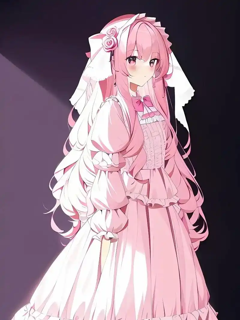 粉色洛丽塔少女.#lolita #ai绘画 这次换了一个小程 - 抖音