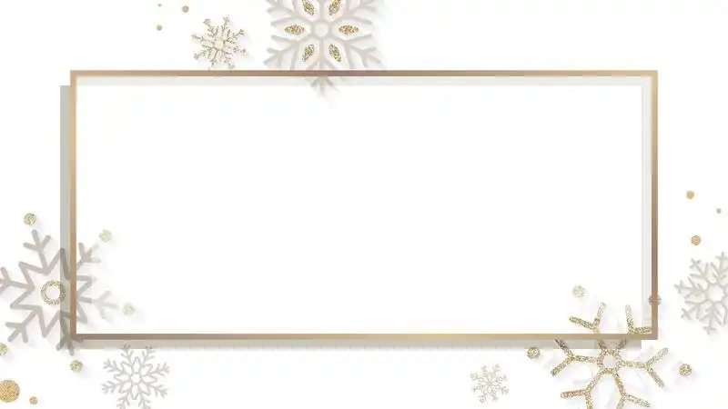 白色背景向量上的雪花圣诞画框设计素材-高清图片-摄影照片-寻图免费