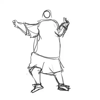 个性黑白简约手绘卡通头像