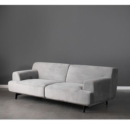 北欧风格布艺双人沙发现代简约灰色三人位休闲小户型客厅组合家具