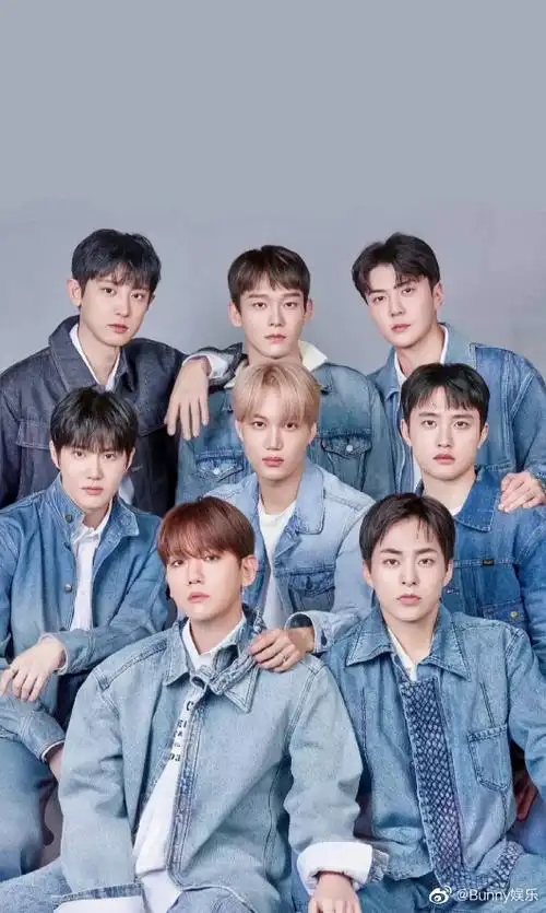 真的很爱exo的一些集体照!一直在一起走花路吧