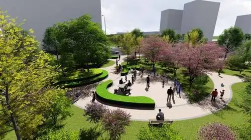 一下多出n个休闲广场,顶配版正阳路即将上线!