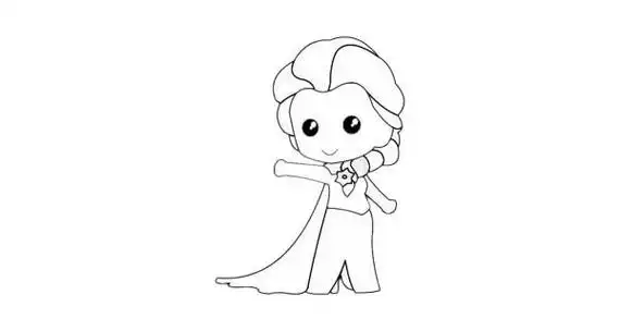 简笔画艾莎公主女王冰雪奇缘艾莎简笔画大全6艾莎女王冰雪奇缘艾莎简