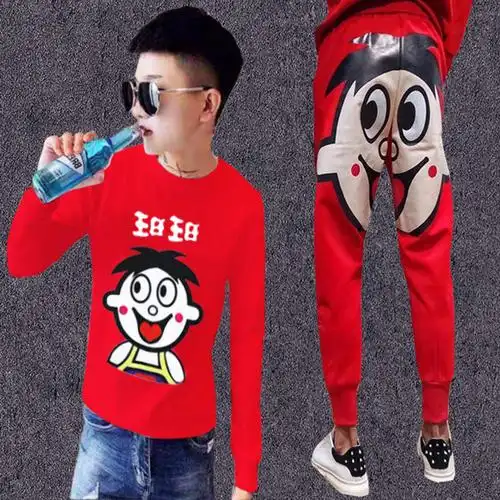 特价精神小伙套装男 快手红人