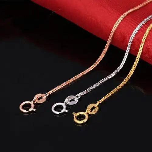 宝蒂兹18k黄金项链肖邦链18k彩金项链多款颜色可选可搭配吊坠