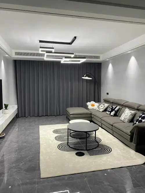 现代黑白灰简约装修实拍