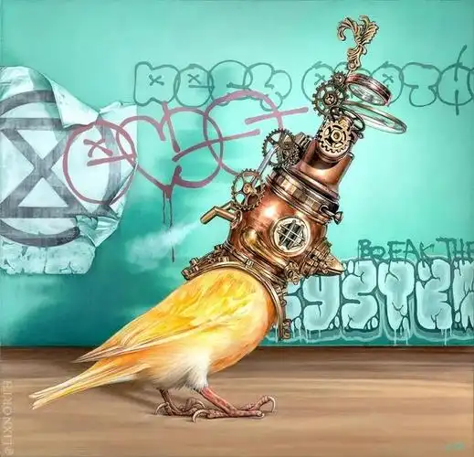 美女也爱蒸汽朋克,充满想象力的自画像,藏着许多故事|机械|蒸汽|朋克