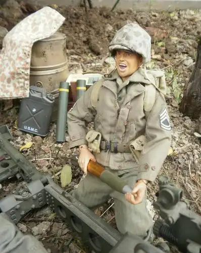 二战活动作品 10:掘壕据守 美国海军陆战队