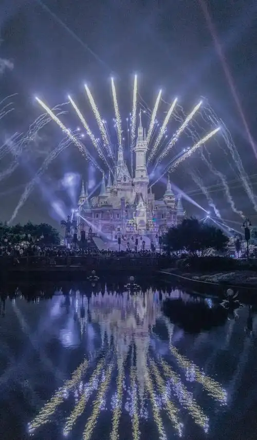 2021最新迪士尼城堡唯美烟火