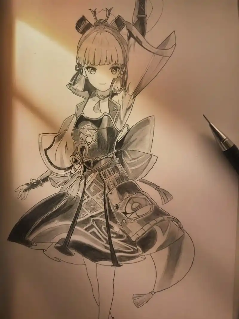 我也不想当狗啊,可是她给我跳舞啊##原神 #临摹 #手绘 # - 抖音