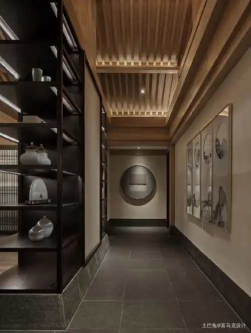 新中式禅意会所表于形意于神功能区中式现代功能区设计图片赏析