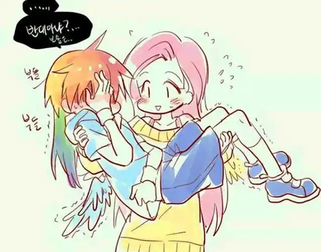 小马宝莉最喜欢一对cp同人,柔柔强行壁咚云宝,被撩得心花怒放