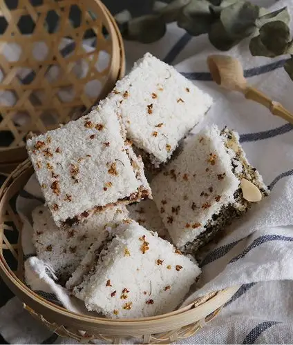 新品上线温州特产桂花糕 传统手工中式糕点心糯米蒸糕芡实糕茶点面包