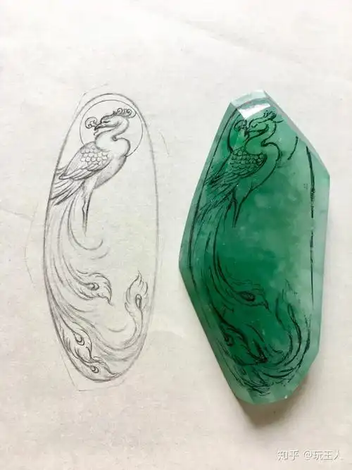 给大家分享一些翡翠雕刻设计图大家有合适的题材或者建议多多提哦谢谢