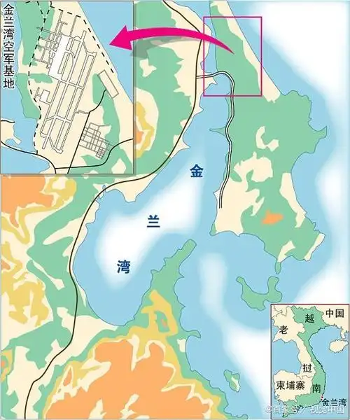 越南金兰湾地图