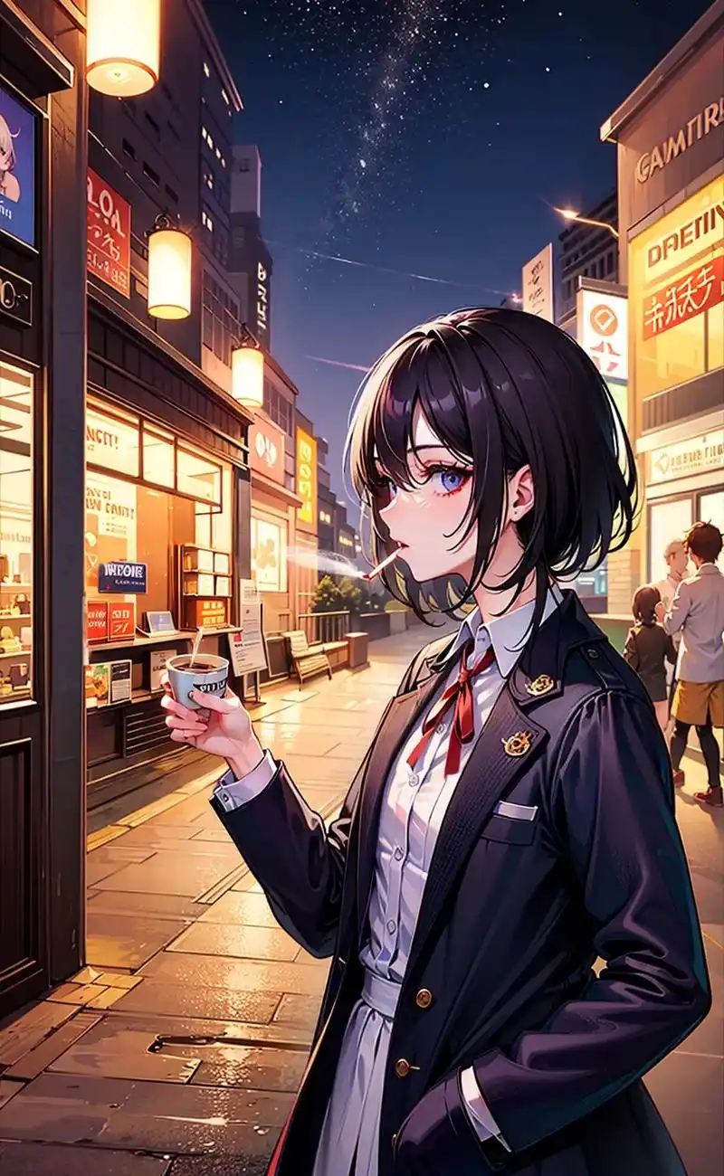 吸烟有害身体健康!#二次元 #手机壁纸 #动漫 #这谁顶得住 - 抖音