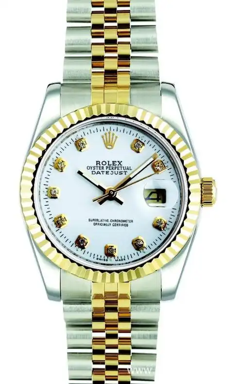 劳力士手表男表机械表钢带表18k金男士手表永不褪色背透