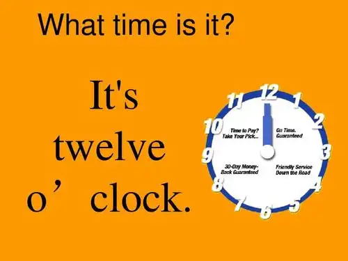its twelve oclock.