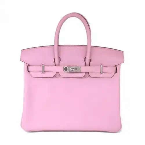 铂金中古hermes爱马仕birkin25手提包brandoff时尚通用款女包