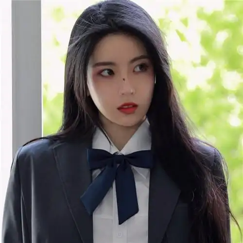 高冷学院风御姐女生头像图片