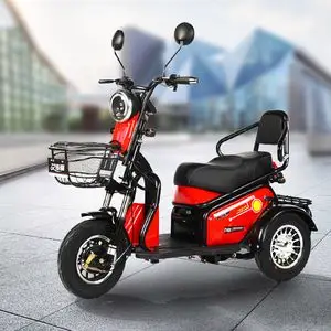 电动三轮车家用接送孩子小型成人代步车拉货轻便休闲多功能大功率