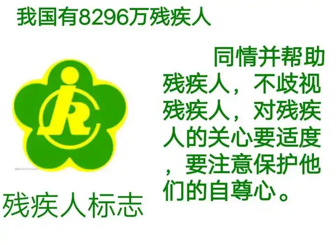 关爱残疾人——临沂三河口小学二年级七班吴金润