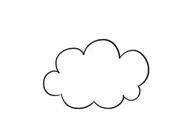 云朵简笔画可爱 - 简单简笔画
