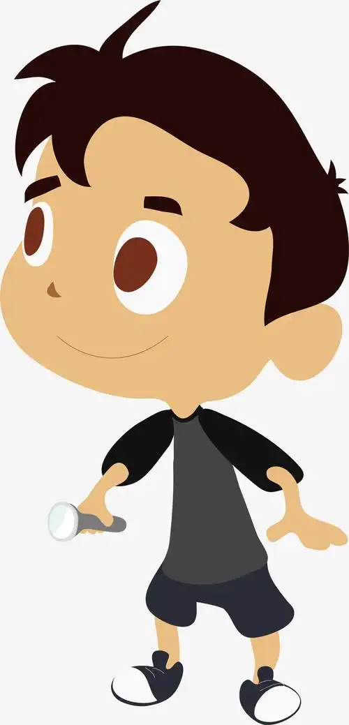 矢量可爱小男孩