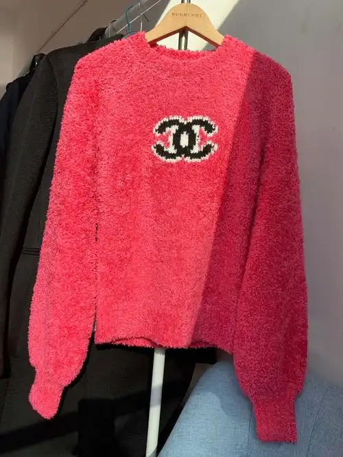 chanel毛圈料休闲针织衫